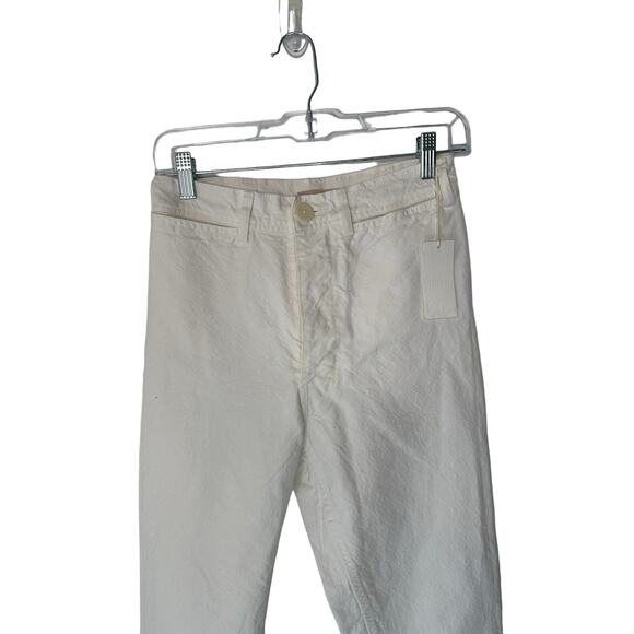 New with Tags Jesse Kamm Salt White High Rise Ranger Straight Leg Pant Size 4 - Picture 8 of 16